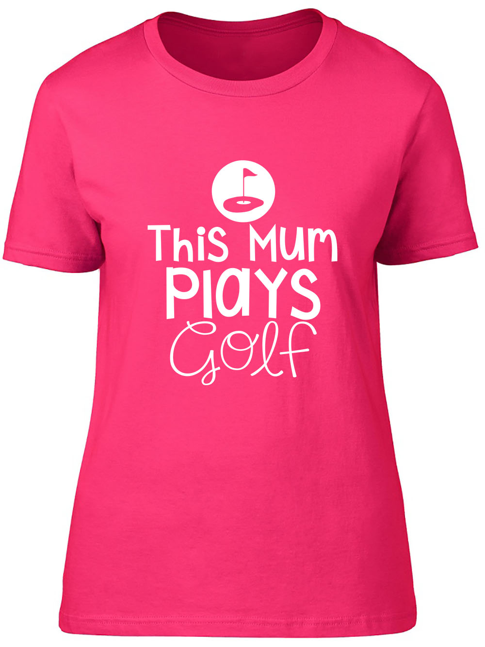This Mum Plays Golf Fitted Womens Ladies T Shirt eBay